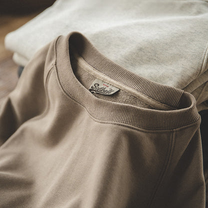 Retro Washed Round Neck Sweater
