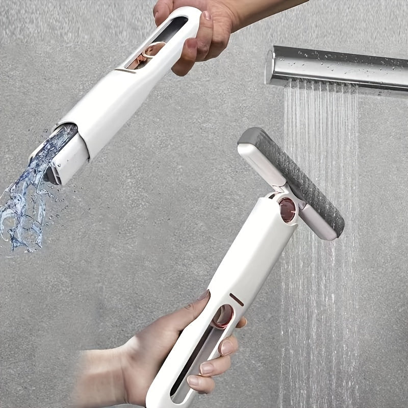 New Portable Self-Nsqueeze Mini Mop, Lazy Hand Wash-Free Strong Absorbent Mop Multifunction Portable Squeeze Cleaning Mop Desk Window Glass Cleaner Kitchen Car Sponge Cleaning Mop Home Cleaning Tools