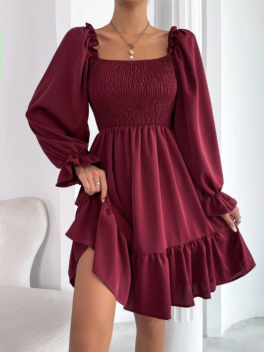 women's flared swing dress