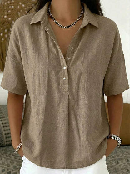 women's casual button shirt