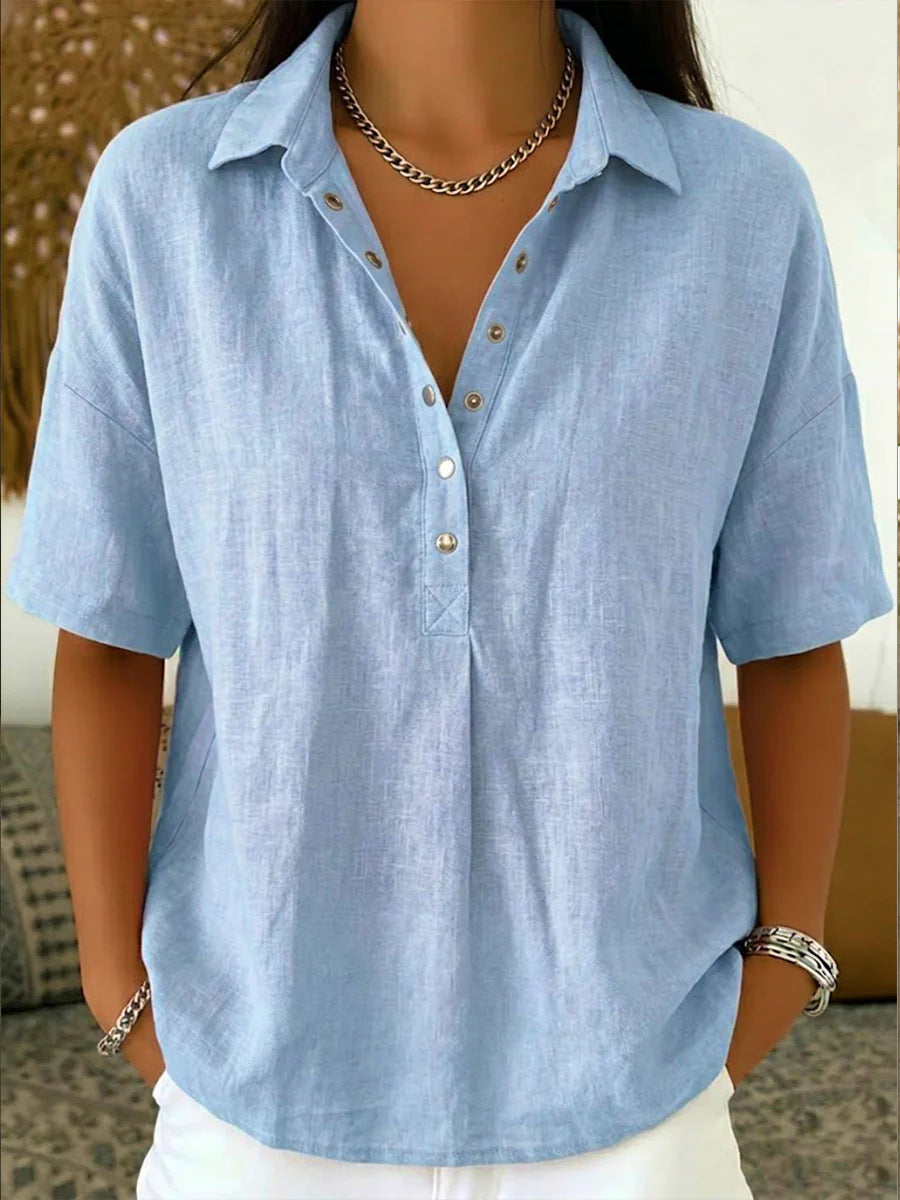 women's casual button shirt