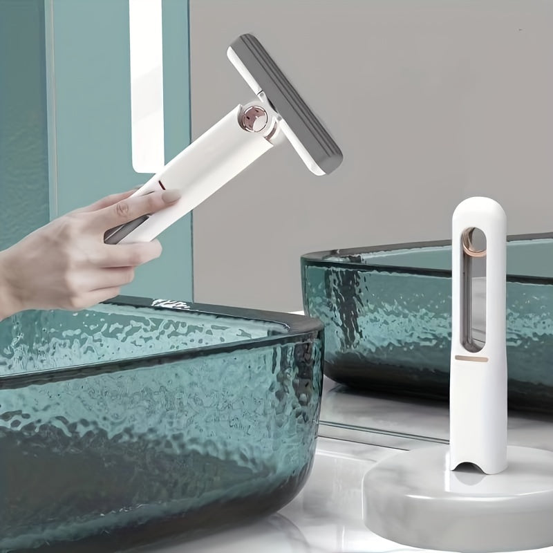 New Portable Self-Nsqueeze Mini Mop, Lazy Hand Wash-Free Strong Absorbent Mop Multifunction Portable Squeeze Cleaning Mop Desk Window Glass Cleaner Kitchen Car Sponge Cleaning Mop Home Cleaning Tools