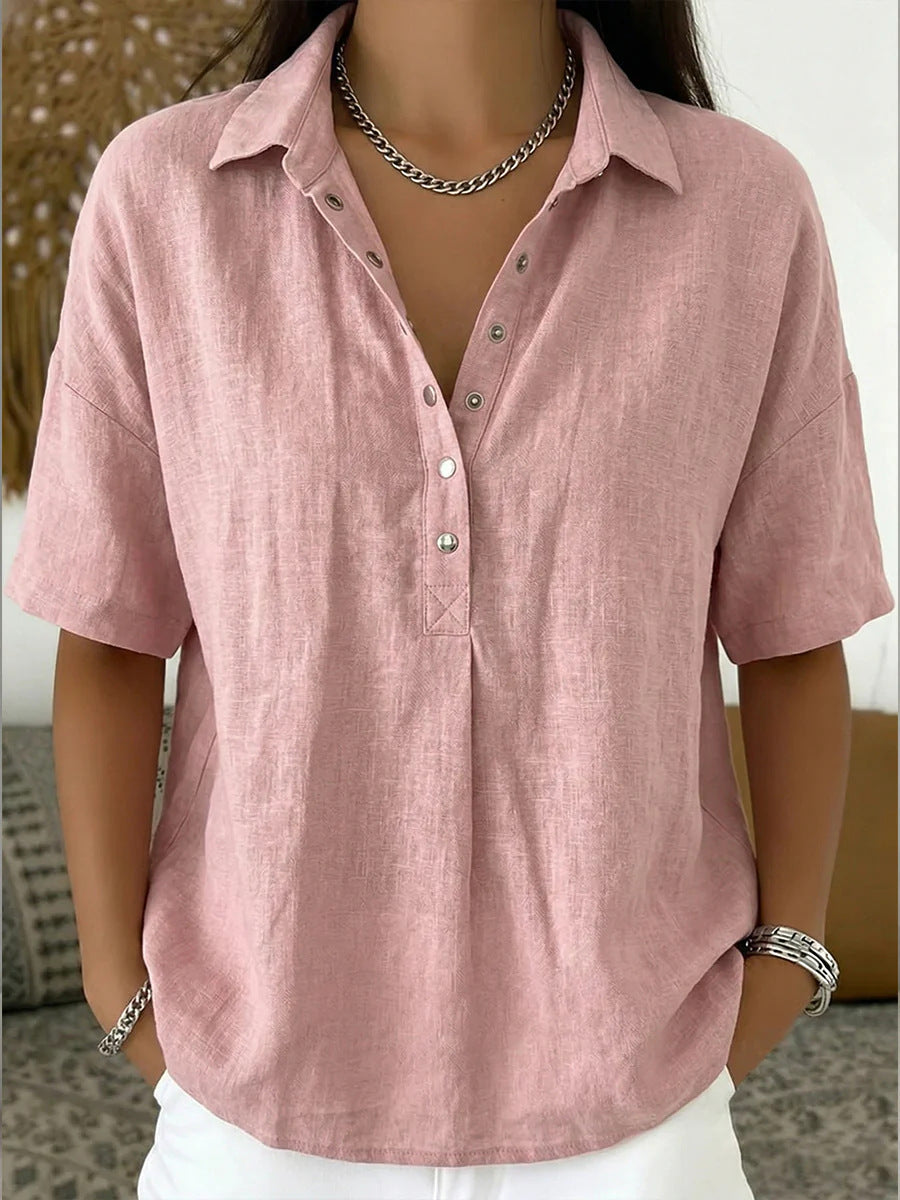 women's casual button shirt