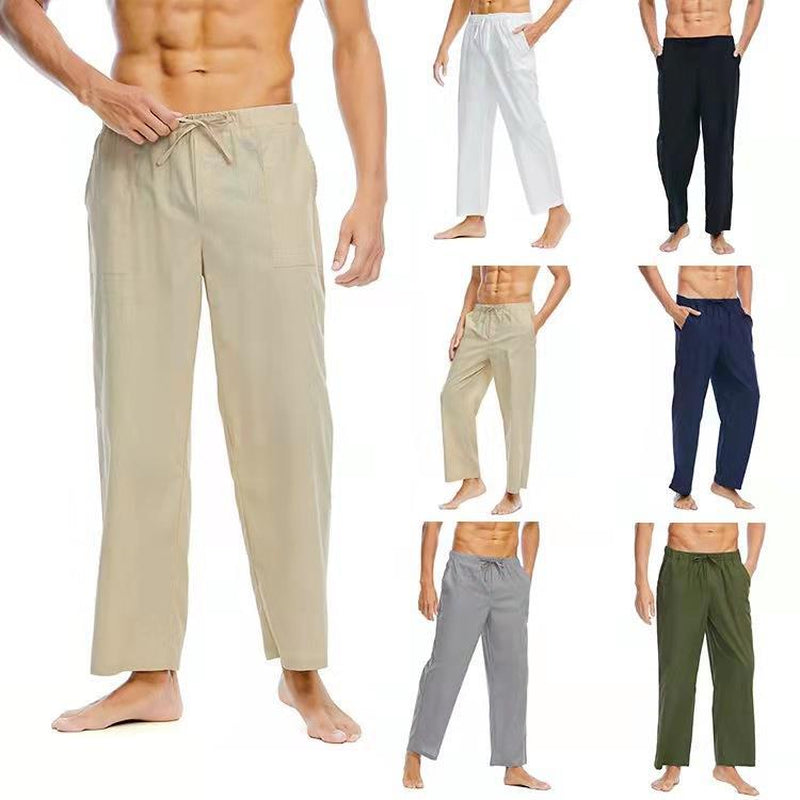Casual Linen Cotton Trousers for Men