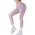 High Waist Seamless Leggings Threaded Knitted Fitness Pants Solid Women'S Slimming Sports Yoga Pants Elastic Running Sport Leggings