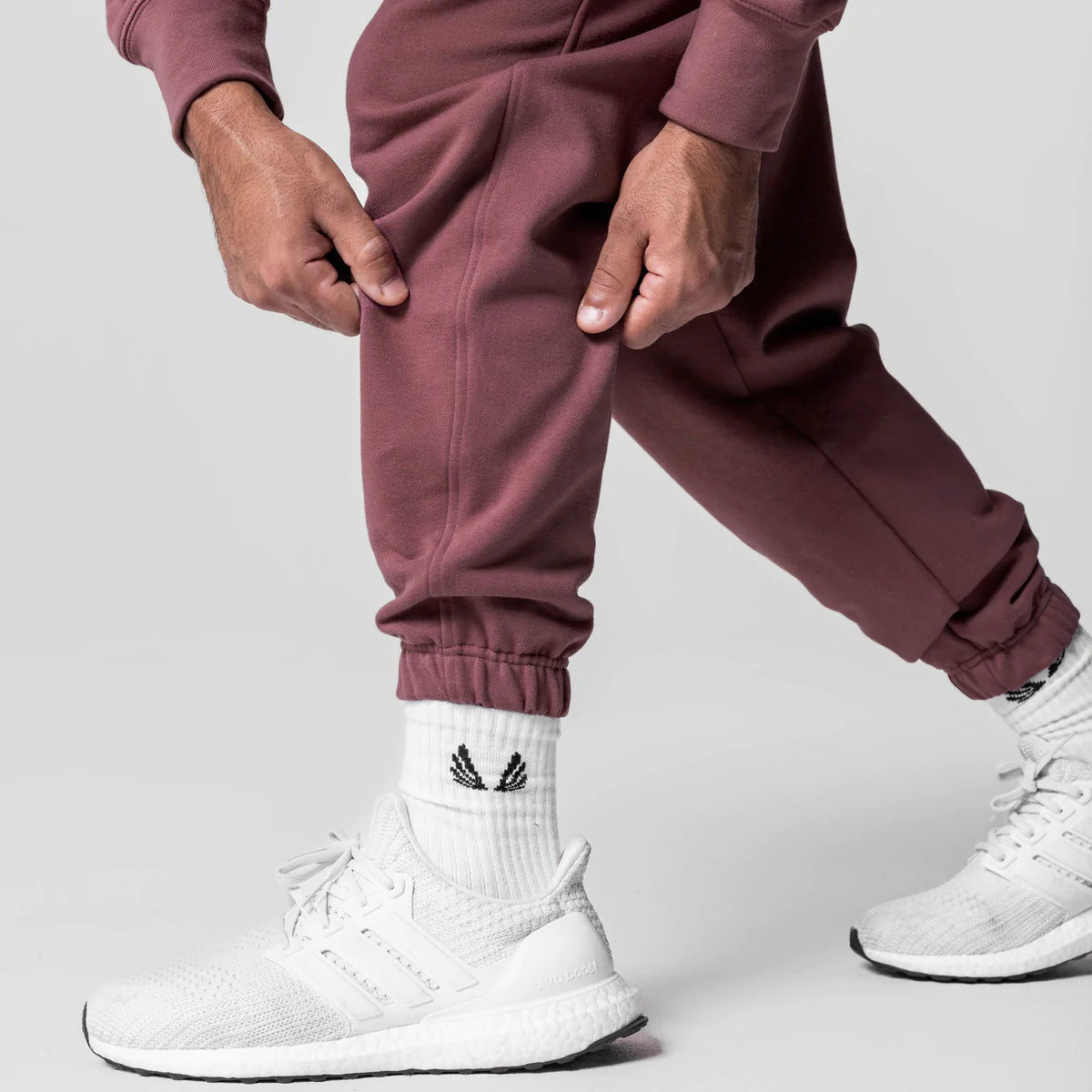 Men'S Thick Cotton Hoodies Training Sets Casual Sports Kits Pullover Hooded Top with Pants Sweatshirts Gym Running Tracksuits