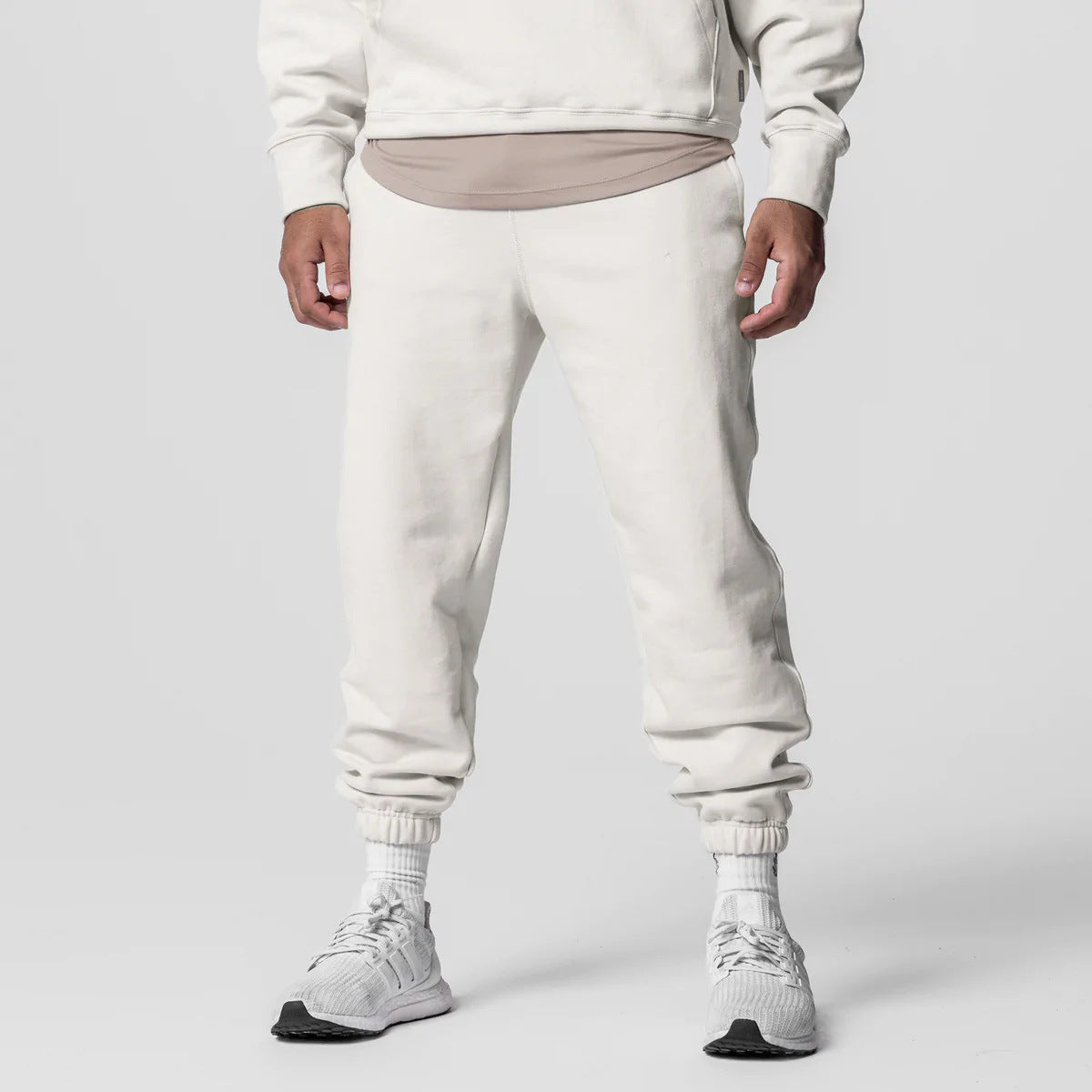 Men'S Thick Cotton Hoodies Training Sets Casual Sports Kits Pullover Hooded Top with Pants Sweatshirts Gym Running Tracksuits