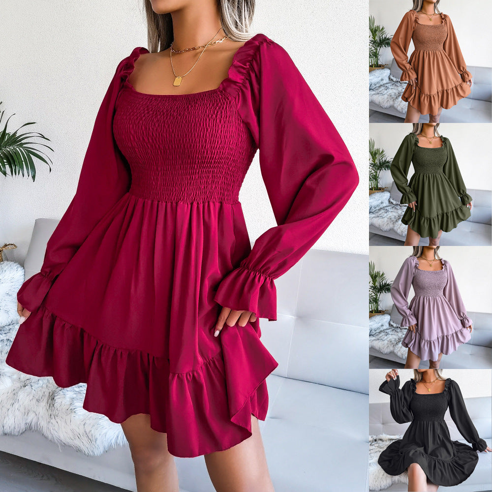 women's flared swing dress