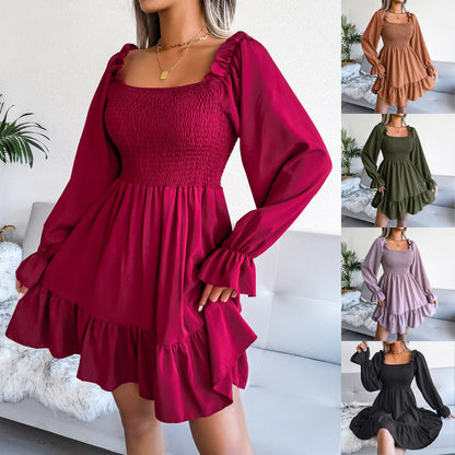 women's flared swing dress