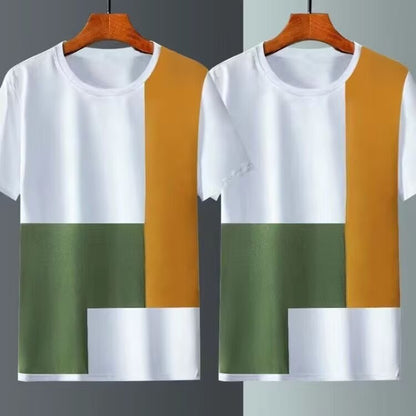 Men's Ice Silk Short Sleeve T-Shirt