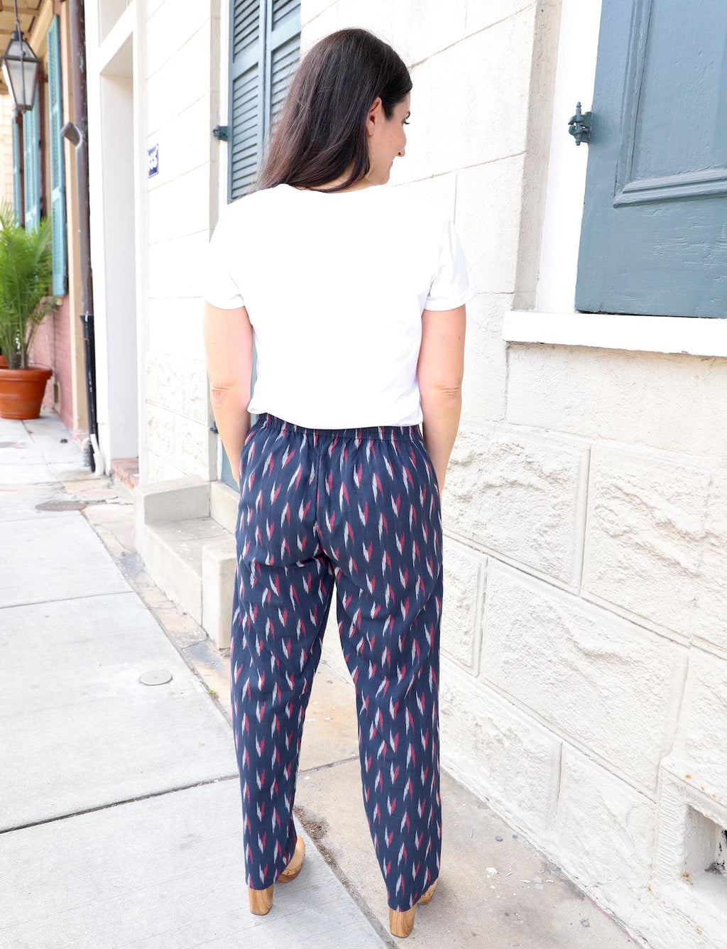 Maritime Organic Cotton Ikat Pants