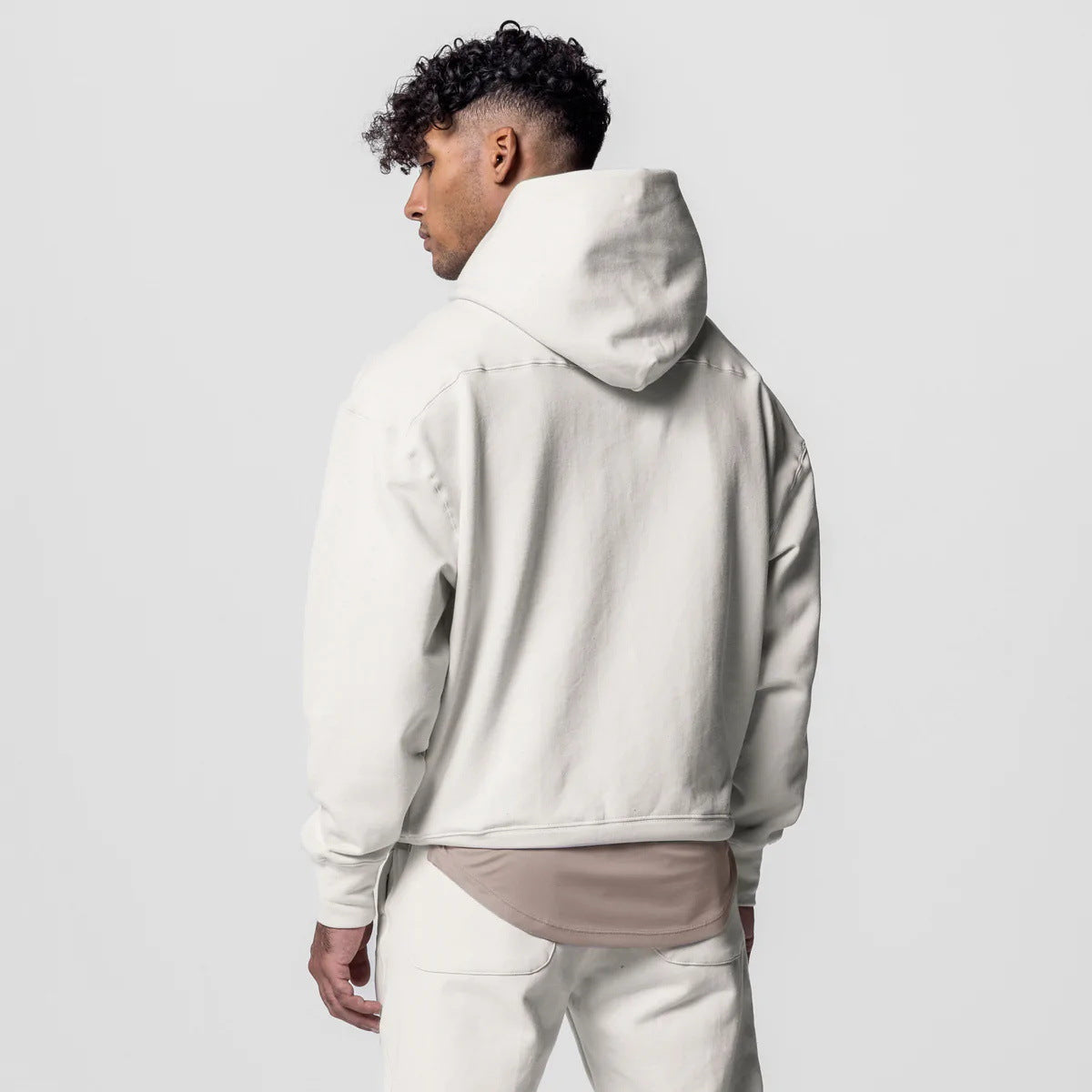 Men'S Thick Cotton Hoodies Training Sets Casual Sports Kits Pullover Hooded Top with Pants Sweatshirts Gym Running Tracksuits