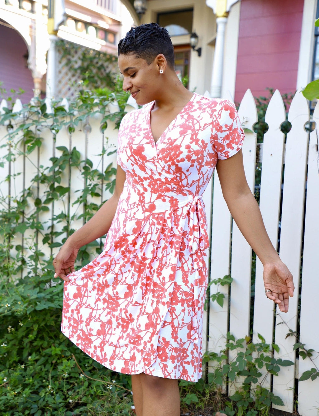 Charmed Floral Organic Modal Wrap Dress