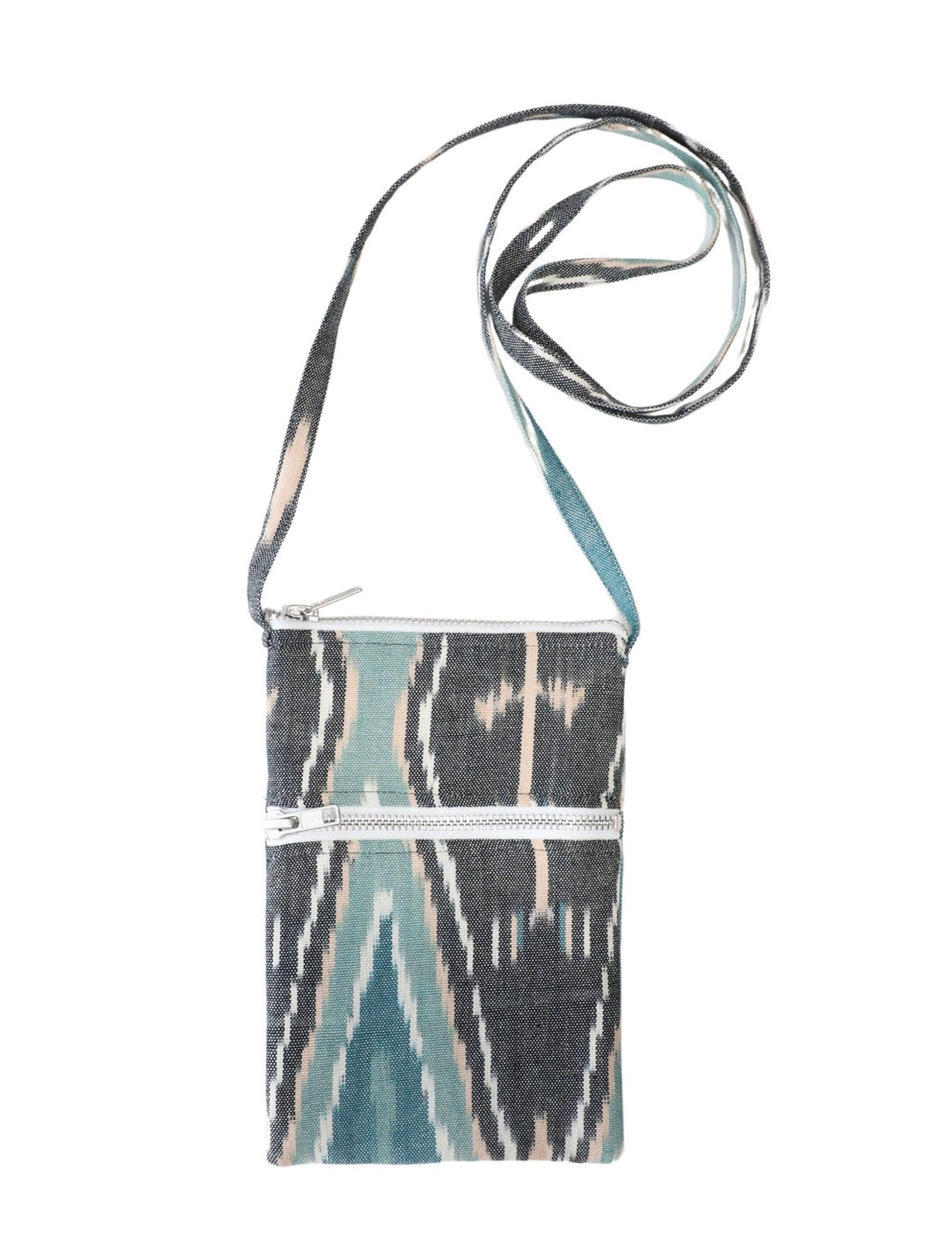 Compact Travel Crossbody Bag – Handwoven Cotton, Multiple Prints