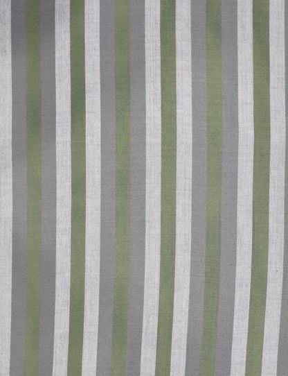 Earth Toned Striped Organic Cotton Wide Leg Pants