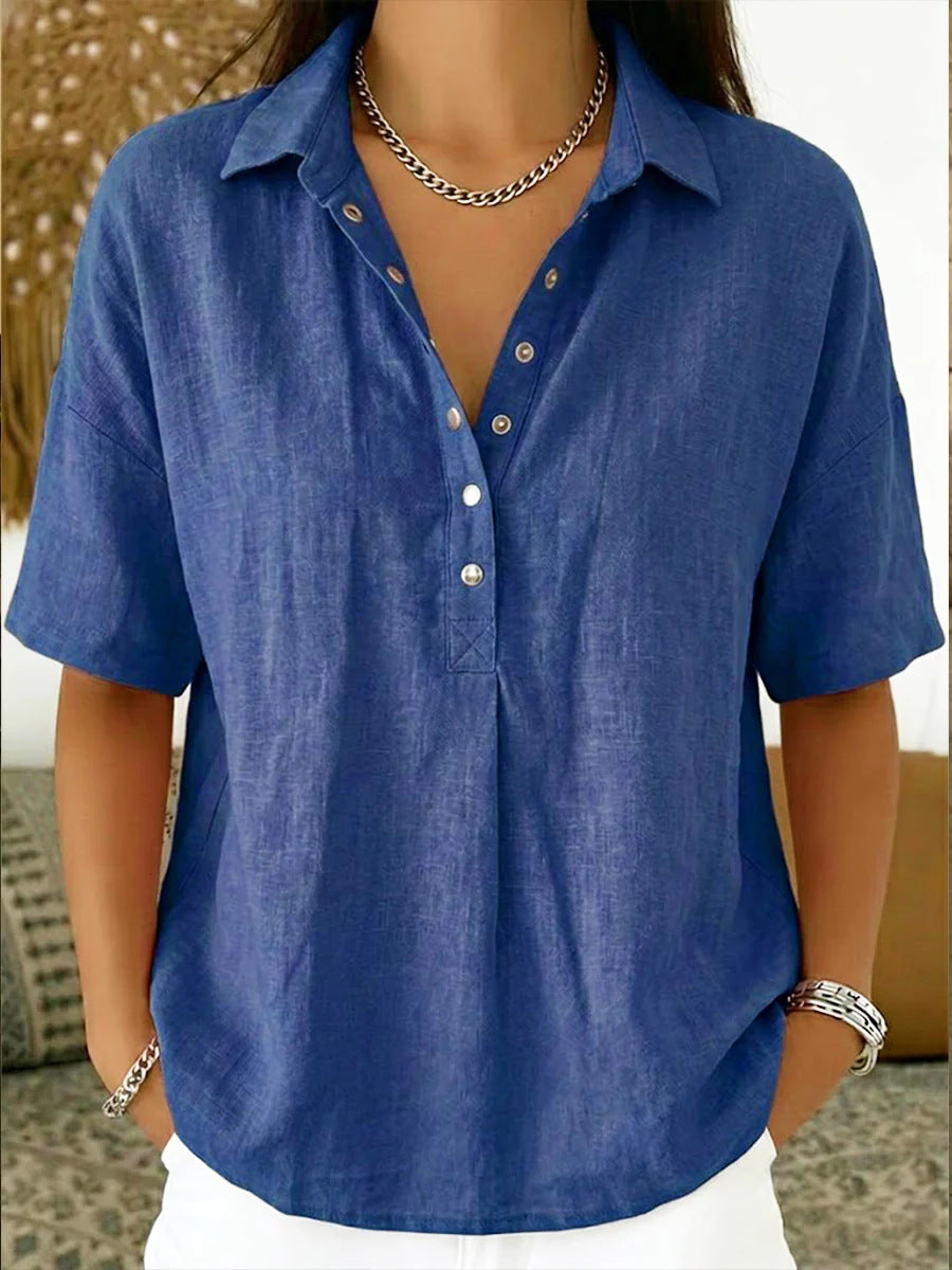 women's casual button shirt