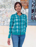 Nilena Turquoise Handwoven Ikat Jacket – Final Sale
