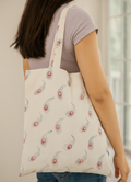 Le Plume Hand Block Printed Cotton Tote Bag