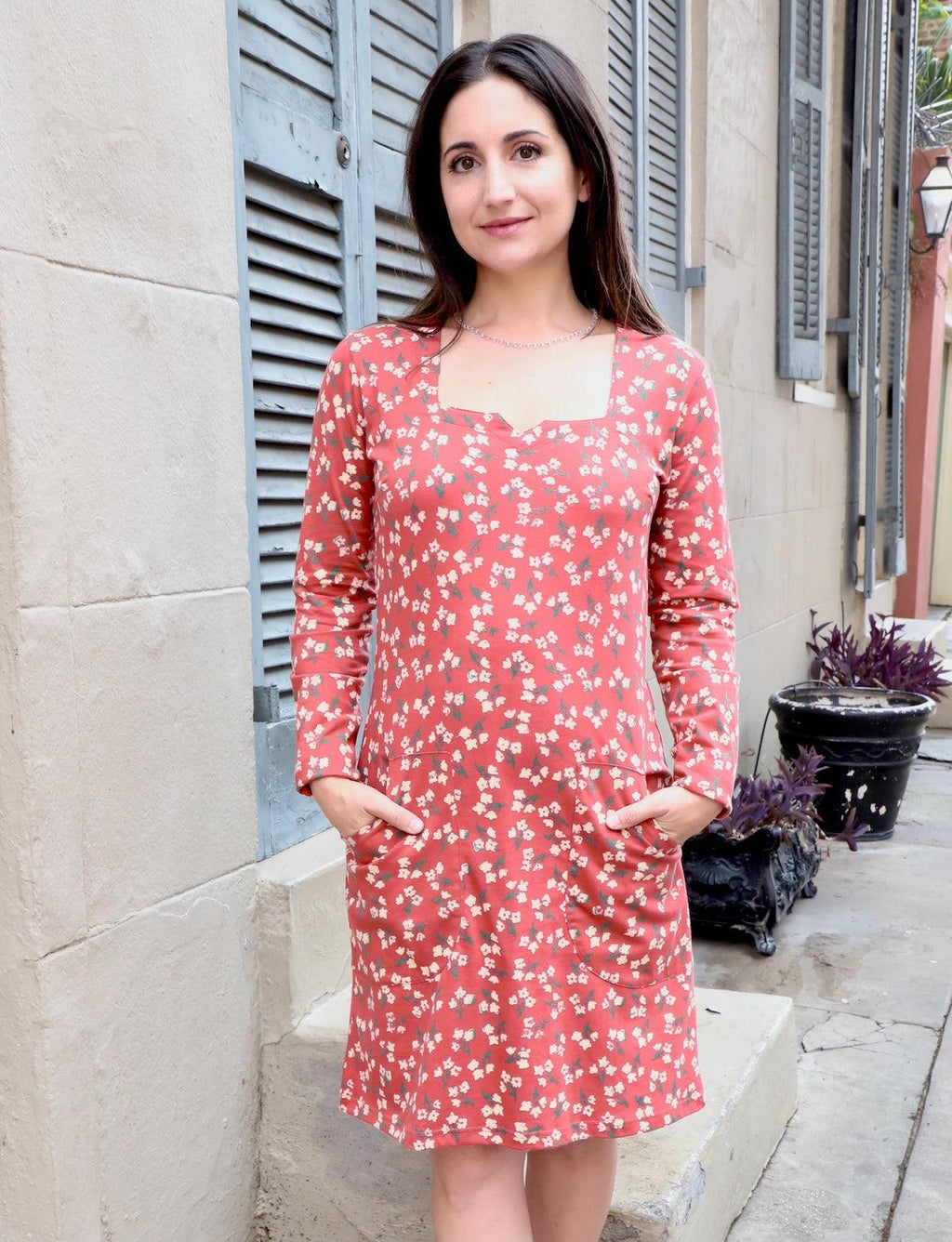 Scarlet Organic Floral T-Shirt Dress