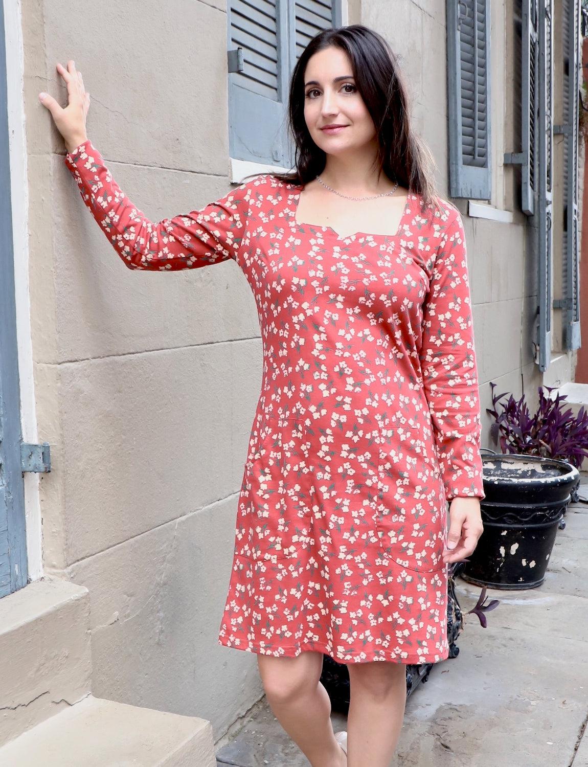 Scarlet Organic Floral T-Shirt Dress