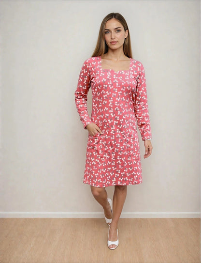 Scarlet Organic Floral T-Shirt Dress