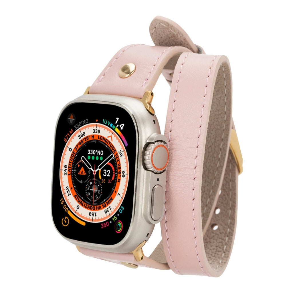 Syracuse Double Tour Genuine Leather Apple Watch Band