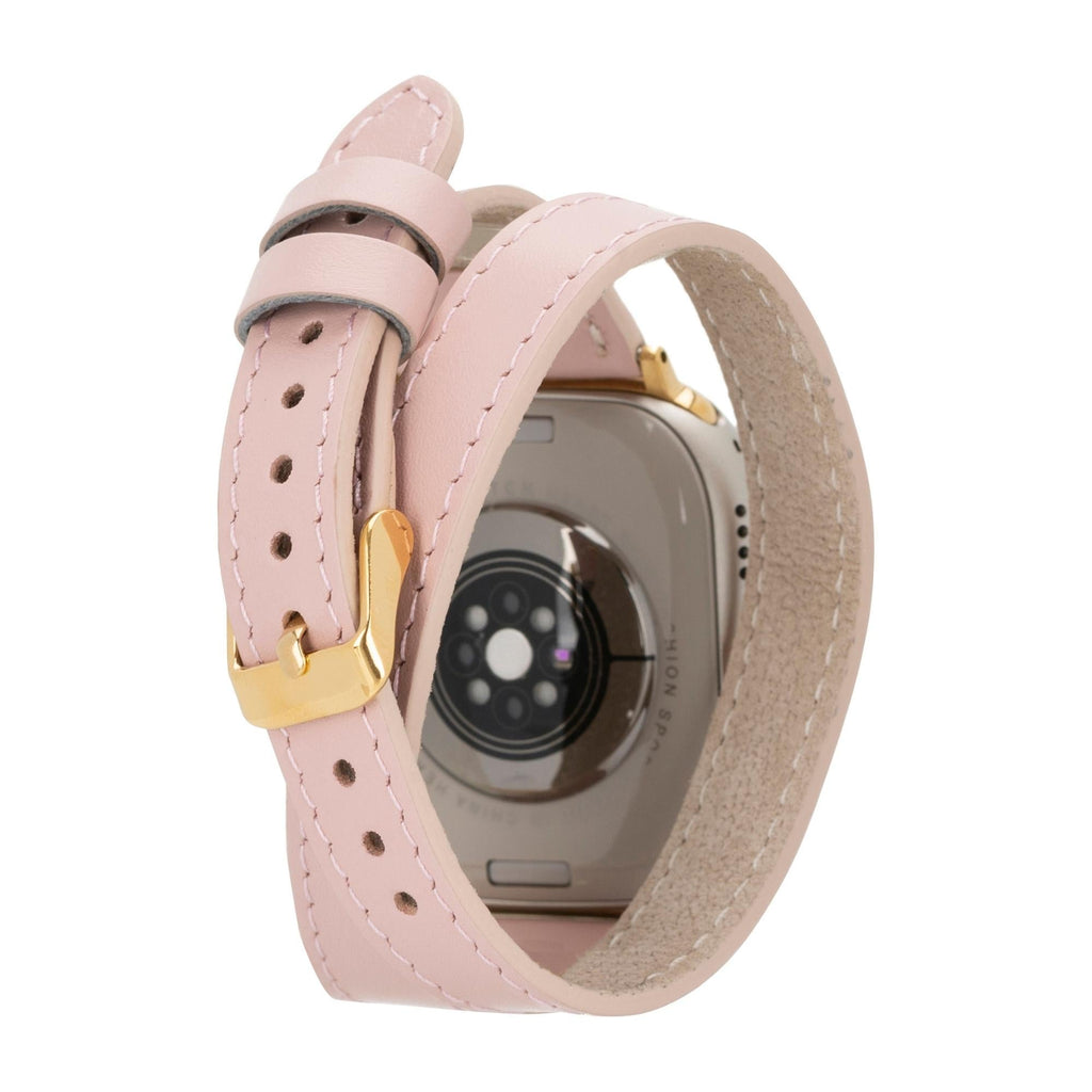 Syracuse Double Tour Genuine Leather Apple Watch Band