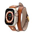 Syracuse Double Tour Genuine Leather Apple Watch Band