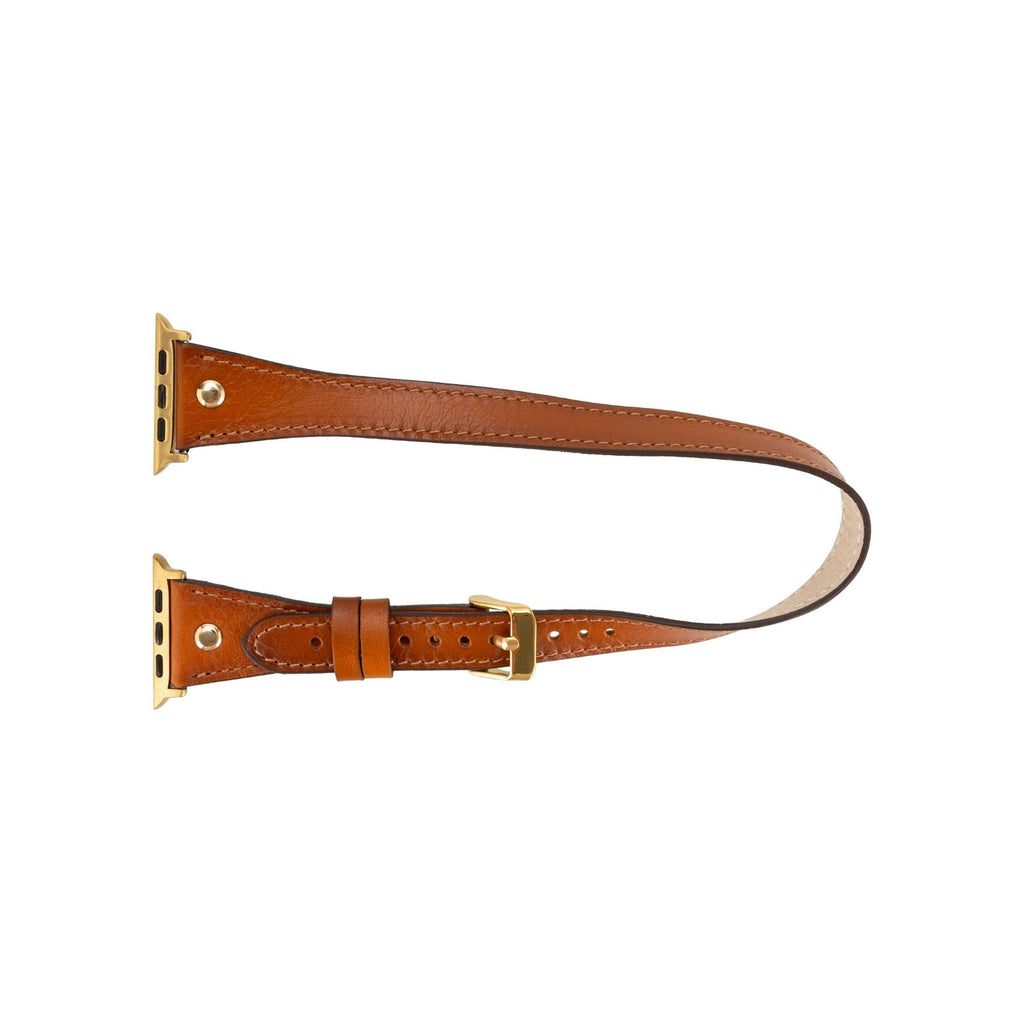Syracuse Double Tour Genuine Leather Apple Watch Band