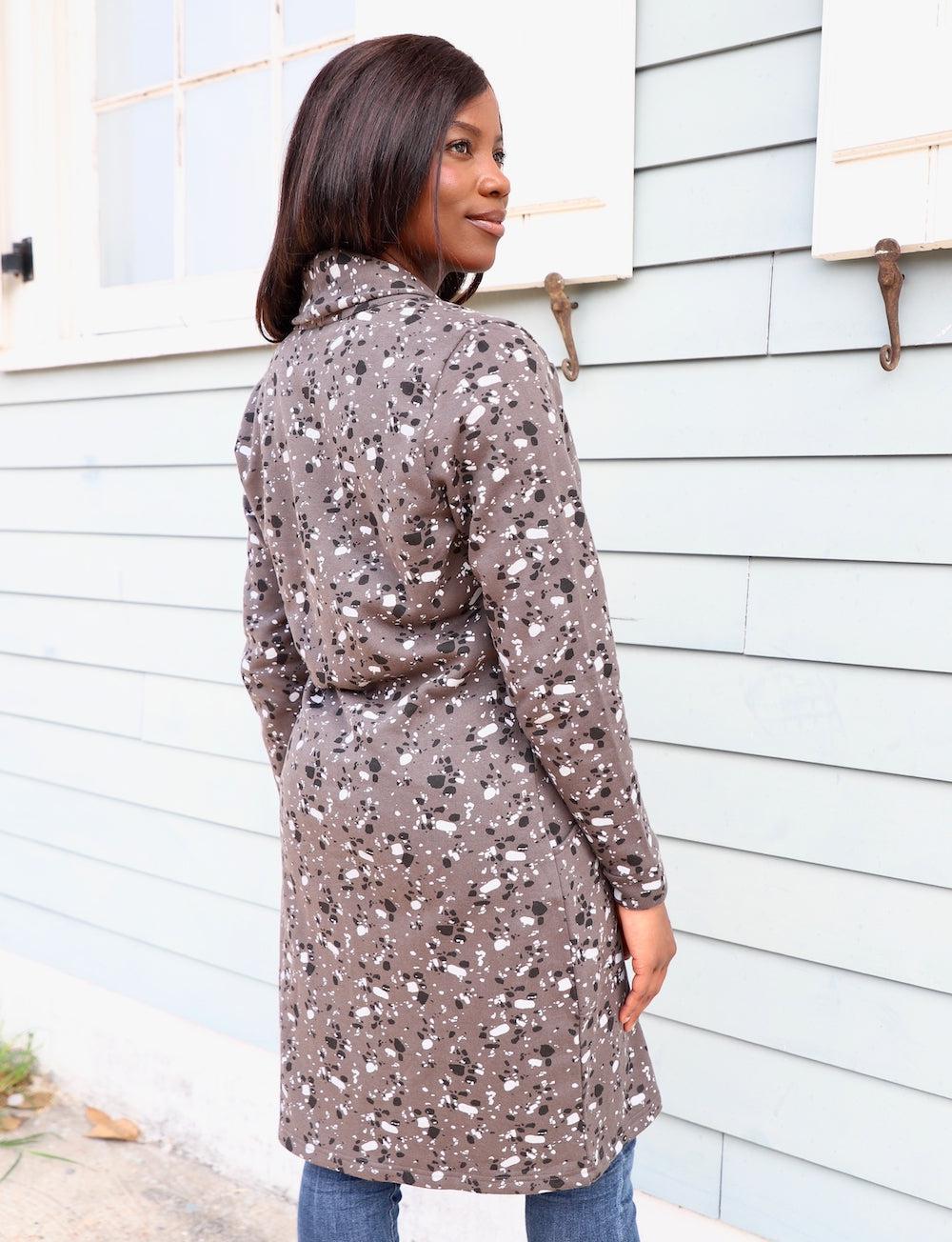 Terrazo Organic Cotton Fleece Coat – Final Sale