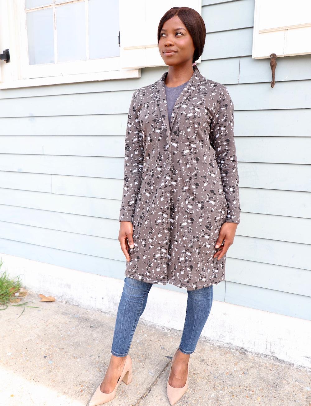 Terrazo Organic Cotton Fleece Coat – Final Sale