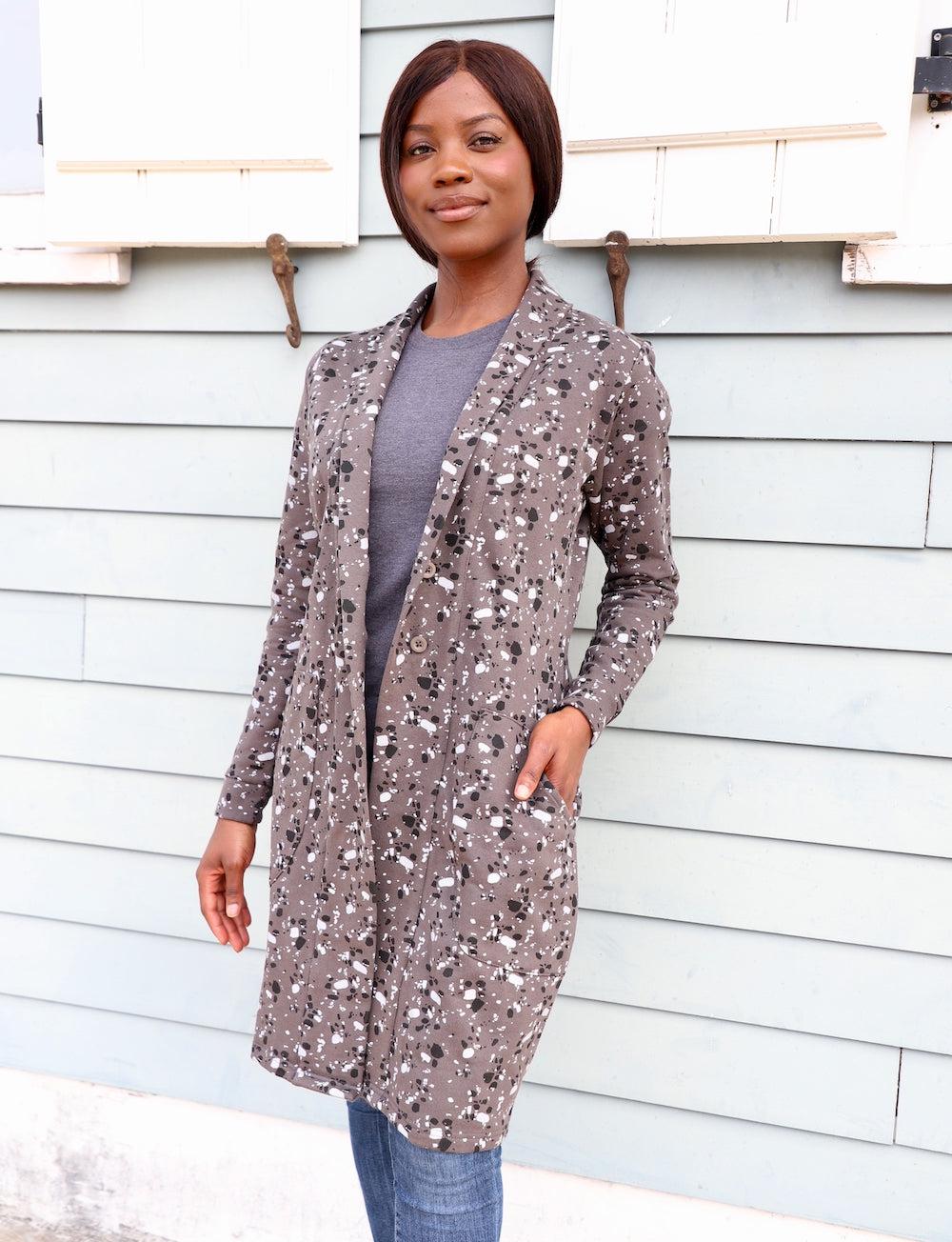 Terrazo Organic Cotton Fleece Coat – Final Sale